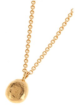 Alexis Dove Gold Plated Small Pebble Pendant by Alexis Dove