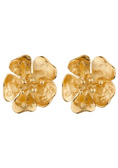 Alexis Dove Gold Plated Wild Rose Stud Earrings by Alexis