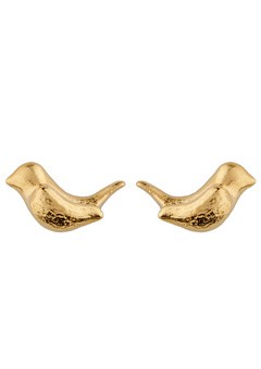 Alexis Dove Gold Plated Wren Stud Earrings by Alexis Dove