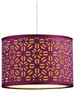 Algiers Double Layer Drum Shade - Blackcurrant