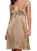 Silk Satin Collection tie front chemise