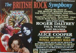 ALICE COOPER British Rock Symphony Music Poster
