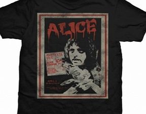 Alice Cooper Vintage Poster Mens Black T-Shirt
