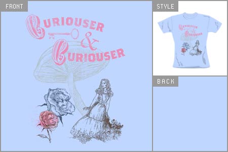 In Wonderland (Curiouser) Fitted T-shirt