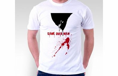 Alien Game Over White T-Shirt Small ZT