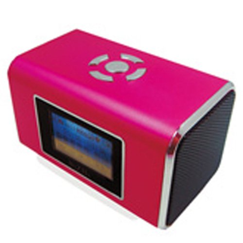 Sport Mini Speaker Fashion Digital Music MP3 Player USB SD/TF Card MP3 Player Mini Portable MP3 Speaker Multimedia Speaker (Pink)