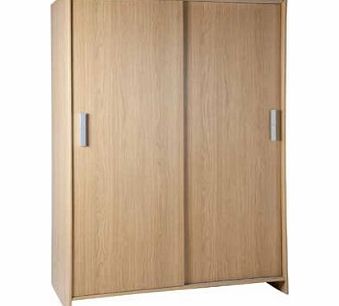 Capella Sliding 2 Door Wardrobe - Oak Effect.