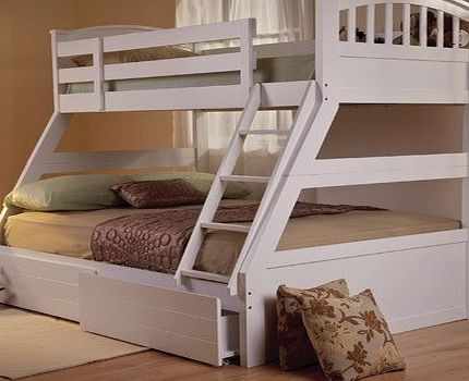 All Home Epsom Triple Sleeper Bunk Bed Finish: White