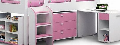 All Home Kimbo Cabin Bunk Bed Colour: Pink
