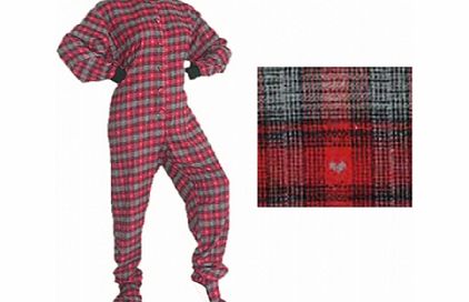 All in One Sleepsuits for Adults - Red and Black