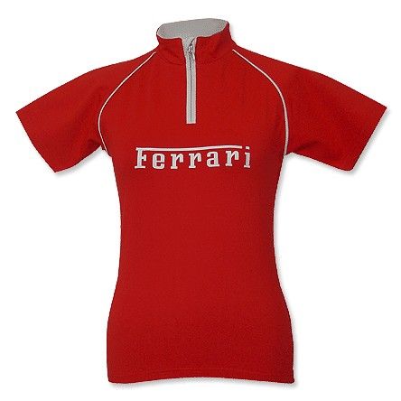 All Ladies Wear Ferrari Ladies Racing Top Red/Black