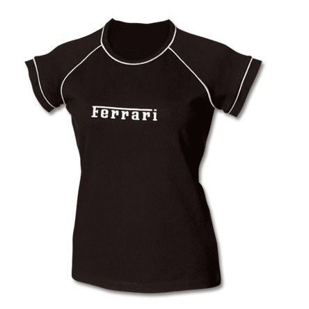 All Ladies Wear Ferrari Reflective Print Skinny Black