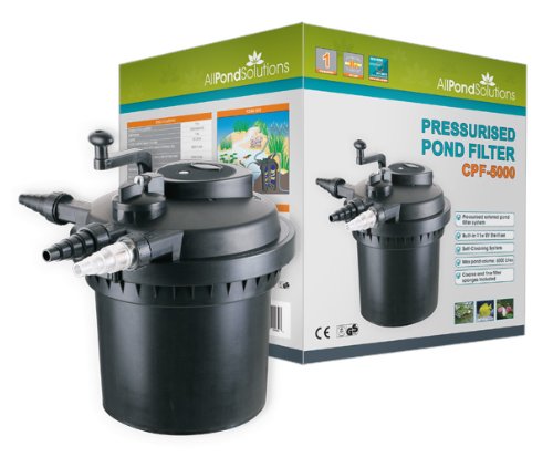 All Pond Solutions Pressurized Pond Filter 6000 with 11w UV Steriliser Light - All Pond Solutions CPF-5000