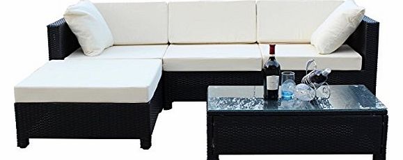  JT40 Rattan Sofa Set Garden Furniture Outdoor Patio Set With Glass Table... END OF SUMMER SALE