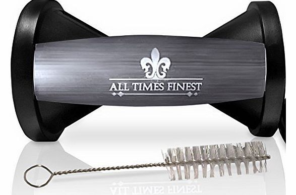 **The Best Spiral Slicer of All Times** Comes with lots of Add Ons! (Exclusive Christmas Protective Caps!) + Lifetime Guarantee! Finest Stainless Steel Vegetable Spiralizer with two cleaning Brushes, 