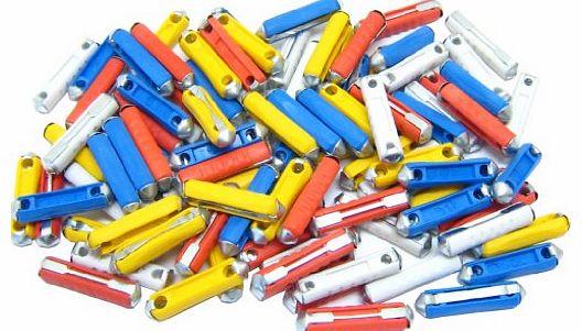 All Trade Direct 100 X Mixed Continental Torpedo Ceramic Fuses Car Auto