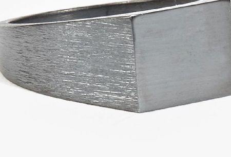 ALL_BLUES Black Sterling Silver Platform Ring