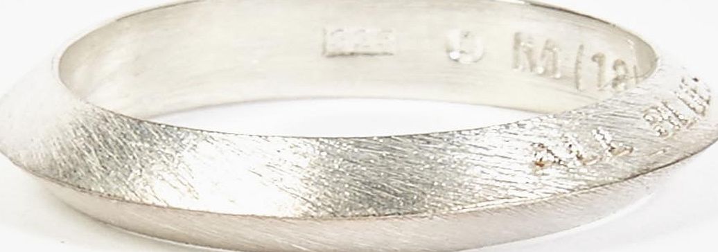 ALL_BLUES Sterling Silver Pyramid Ring alb0012slvs