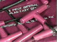 ALLEN 84540 Imp Plas T Key Set 6 (Walleted)