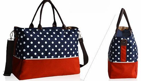 Allis 5PCs New Baby Changing Bag Nappy Bag - Blue/ Red