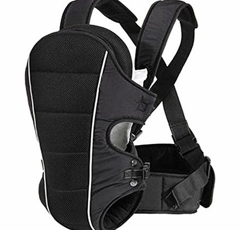 Allis New Allis Baby Carrier Backpack Sling with Lumbar Support 3-in-1 (Black)