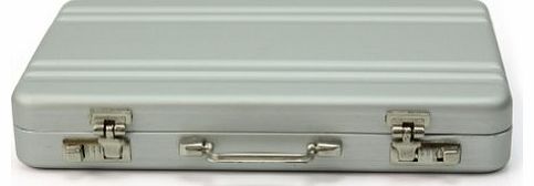 AllOff Durable Mini Aluminum Metal Briefcase Suitcase Business Name Card Holder Case