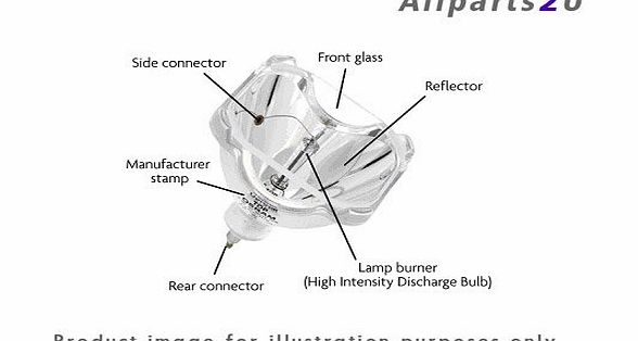 Allparts2u Projector Lamp ACER P1220 Original Bulb