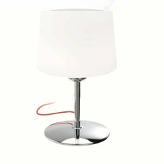 ALMA Light Bare Chrome and Glass Table Lamp Large