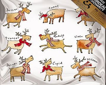 Almanac Gallery Charity Christmas Cards (ALM3086) In Aid Of National Autistic Society - Rudolphs Gang - Pack of 8 Cards