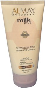 Almay Milk Plus Cleanse & Tone Rinse Off Cream 150ml Normal/Dry