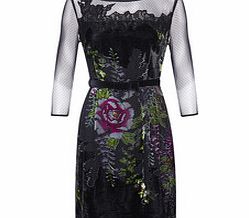 Almost Famous Black floral print mini dress