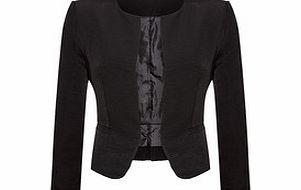 Black peplum blazer
