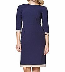Alore Dark blue fitted knee-length dress