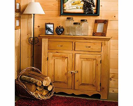 Alpes Developpement Farmer Solid Pine 2 Door 2 Drawer Sideboard