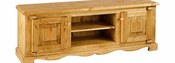 Alpes Developpement Farmer Solid Pine 2 Door 2 Niche TV Unit