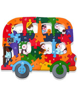 Alphabet Jigsaws Alphabet Bus Jigsaw Puzzle - get on board for