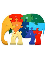 Alphabet Jigsaws Elephant Number Jigsaw Puzzle - have fun