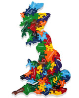 Map of Britain Jigsaw Puzzle - how many counties