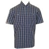 Alphanumeric Larry Plaid Woven Shirt (Blue)
