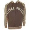 Alphanumeric Preppy Zipped Hooded Jacket