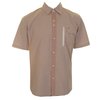 Alphanumeric Square Check Plaid L/S Shirt (Brown)