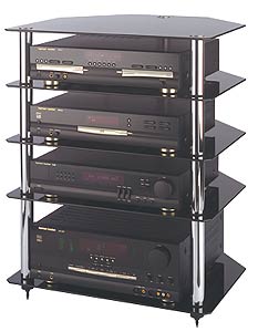 Alphason AD5/47-CPB 5 Shelf Hi Fi Support