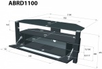 Ambri Series TV Stand ABRD1100BLK