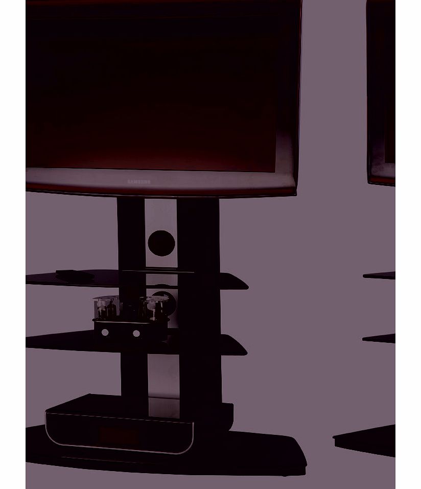 ST600 90/2 Iconn Black TV Stand `ST600