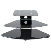 T-PED1000/3-PB Slimline TV Stand - For