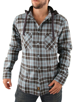 Alpinestars Light Blue Crenshaw Hooded Shirt