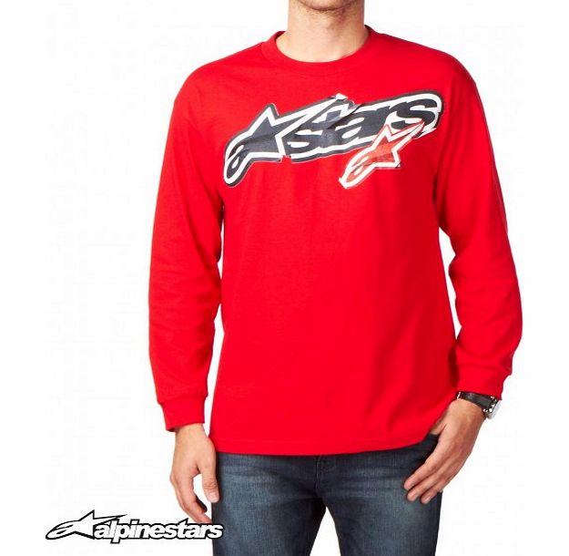 Alpinestars Mens Alpinestars Stuck Long Sleeve T-Shirt - Red