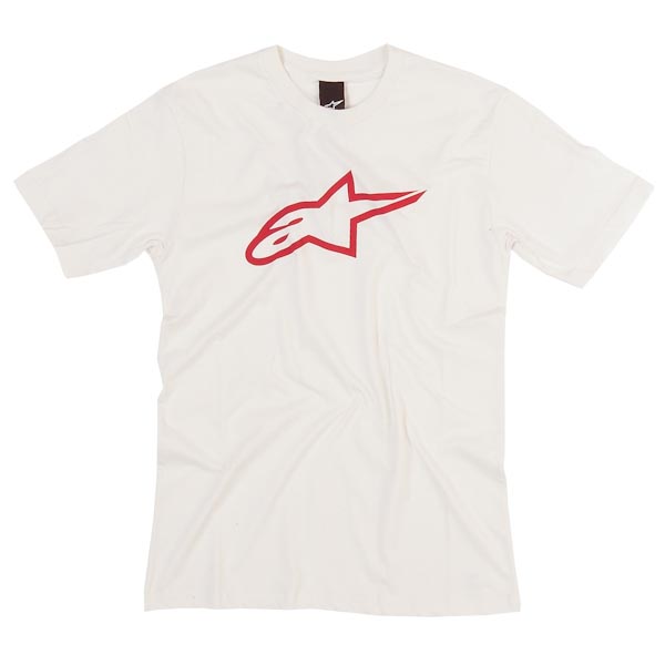 T-Shirt - Charged Logo - White/Red