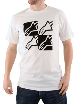 Alpinestars White Four Square Logo T-Shirt