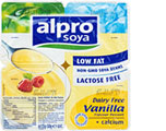 Alpro Soya Low Fat Dairy Free Vanilla Flavour Dessert (4x125g)